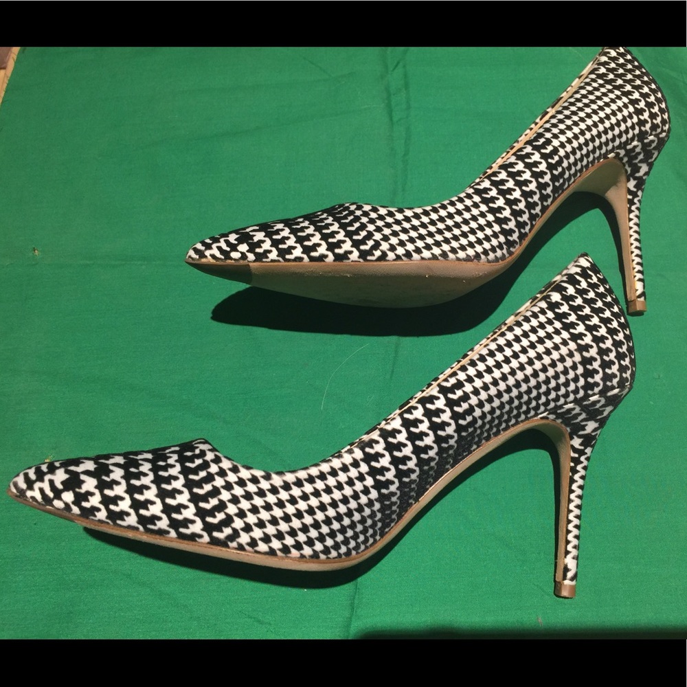 J Crew Houndstooth Elsie Pumps